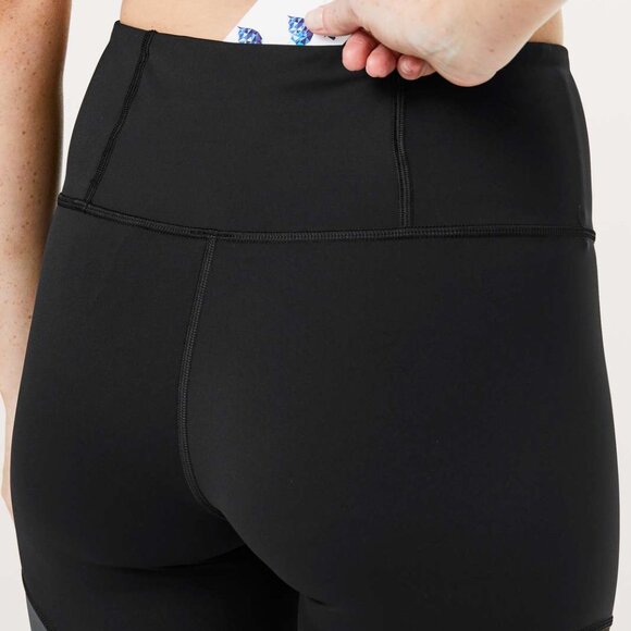 Lululemon Colour Me Ombre Tight 28" NULUX in Black / Obsidian / Titanium, size 6 - Picture 2 of 11